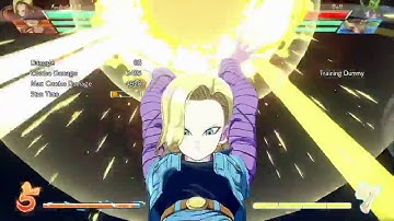DBFZ Android 18 Combos [1 bar and 2 bar]
