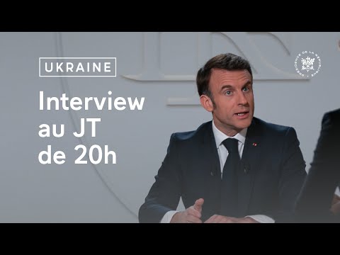 Au 20h de TF1 et de France 2 sur le soutien de la France à l'Ukraine.