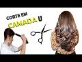 🌟 ✂ Como cortar o cabelo em CAMADA sozinha em U - Cut hair alone | DIY | Drica Pires
