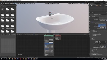 modeling a sink in blender 2.8 archiviz 3d assets
