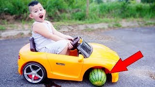 Learn Colors Car Fruit Wheel Stick Hacona Kids Go To School Johny Yes Papa Nursery Rhymes