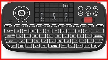 Great product -  Rii (Upgrade) i4 Mini Bluetooth Keyboard with Touchpad, Blacklit Portable Wireless