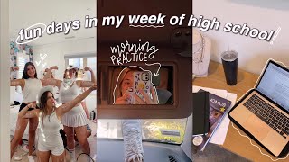 SCHOOL VLOGS | pep rally, morning practice, life updates & more