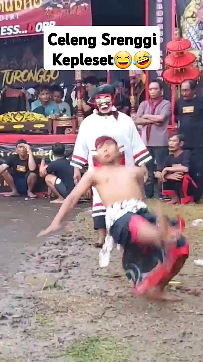 CELENG SRENGGI KEPLESET😂🤣 #celengan #celengsrenggi #jaranan #youtubeshorts #ytshorts #fyp