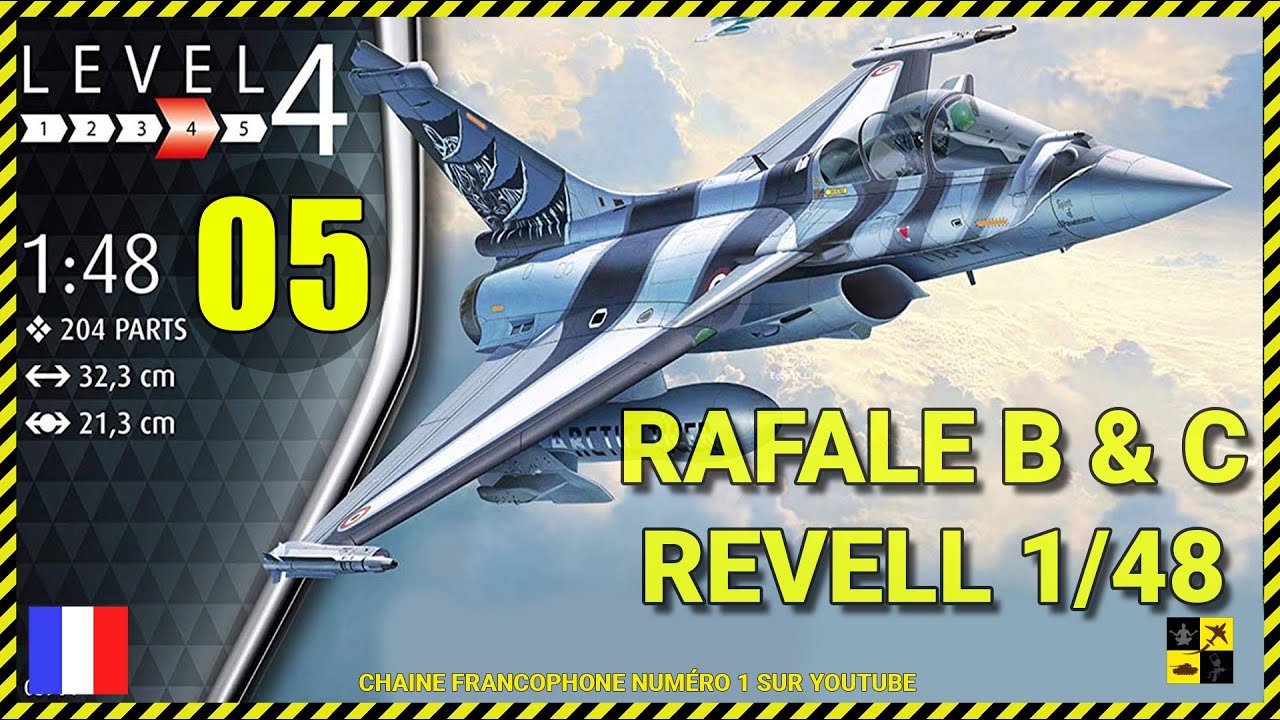 Revell 63901 – Maquette Avion Dassault Aviation Rafale C 1/48 – Kit De Montage