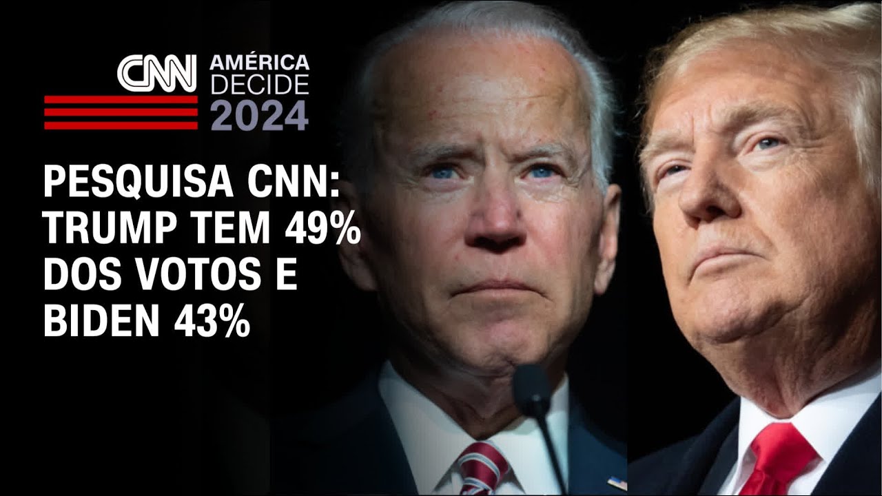 Pesquisa CNN: Trump tem 49% dos votos e Biden 43% | CNN NOVO DIA