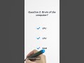 Quiz on Electronic Devices