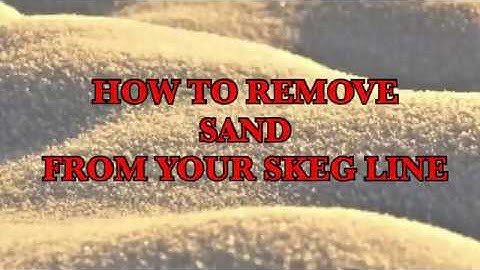 How to clean & flush your kayak skeg line
