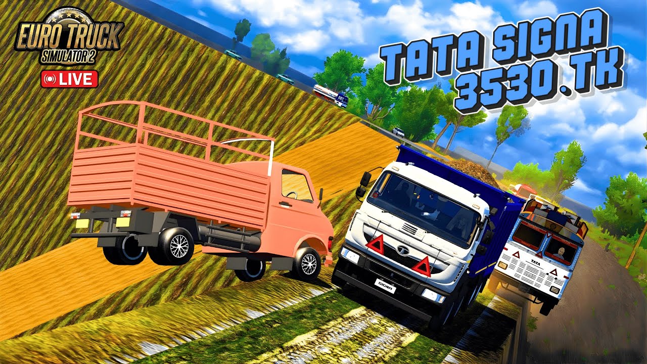 INDIAN TRUCK DRIVER GAMEPLAY 🚛 TATA Signa 3530 TK 🔥 