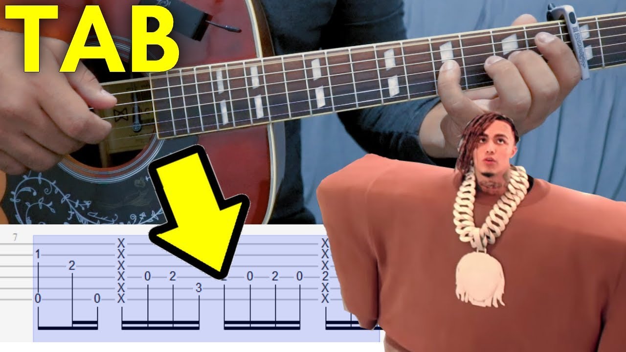 How To Play I Love It Kanye West Lil Pump Fingerstyle Guitar Lesson Tutorial Tab Youtube