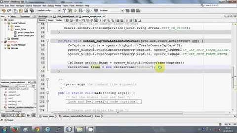 2-JavaCV   How to Access webcam using javacv and Java Netbeans 1