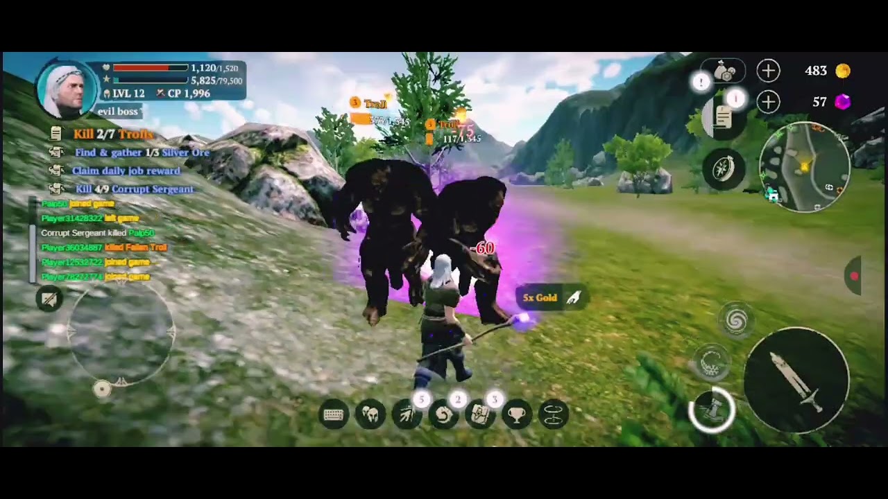 Evil lands FIRSTquest kill 7 🧌 trolls