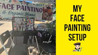 My Festival Type Face Painting Setup #facepainting #facepaint #pintacaritas #makeup