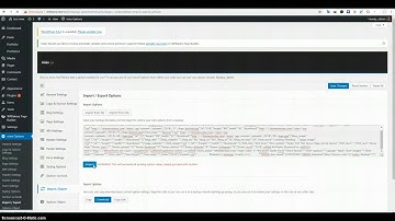 Video guide install data example Miex WordPress Theme