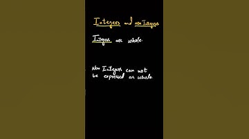 Integers and non integers the easiest way possible! Perfect for your Olevels / IGCSE exam prep.