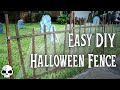 DIY Halloween Props - SUPER EASY Cemetery Fence!