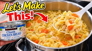 Made Chicken Soup With What I Had on Hand! | Leftover Butter Noodles