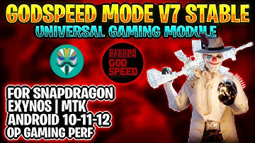 Best Magisk Gaming Module | GODSPEED MODE 7 Stable | Best Magisk module for BGMI/PUBG | PUBG Lag fix
