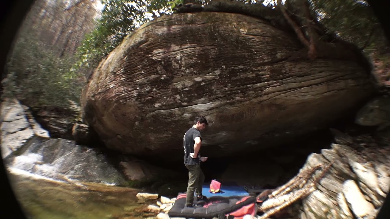 Matt Nunes on the 2nd ascent of 'Levity' (8b+/V14)