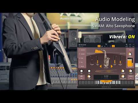 Audio Modeling SWAM: Alto Saxophone ビブラート ON/OFF