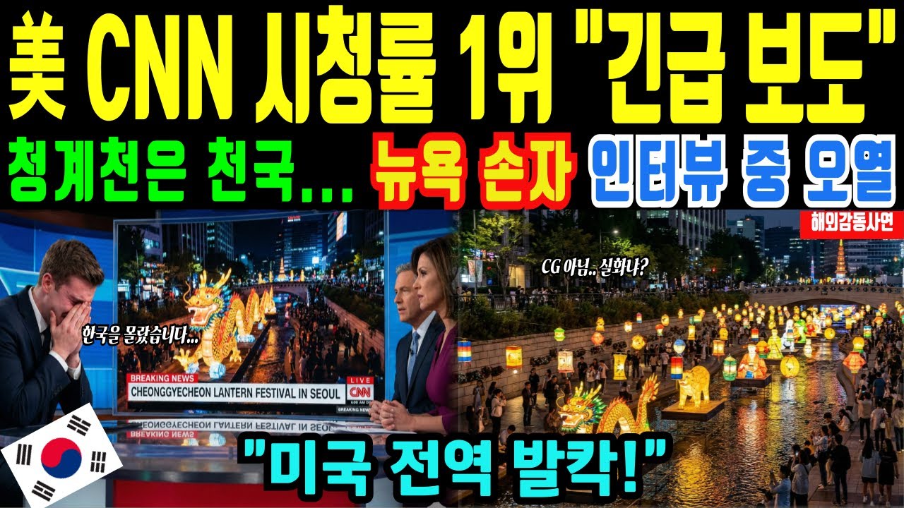[해외감동사연] 청계천 전 세계가 놀랐다! CNN 앵커, 화면 보자마자 “이게 실화입니까?”