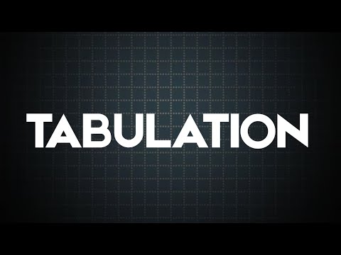 Tabulation & Presentation