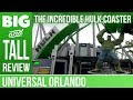 The Incredible Hulk Coaster - Big and Tall - I don't fit in the seat, should that make me ANGRY?