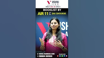 UPSC Topper Sai Shivani Booklist | AIR 11 Strategy & Must-Read Books for Prelims & Mains