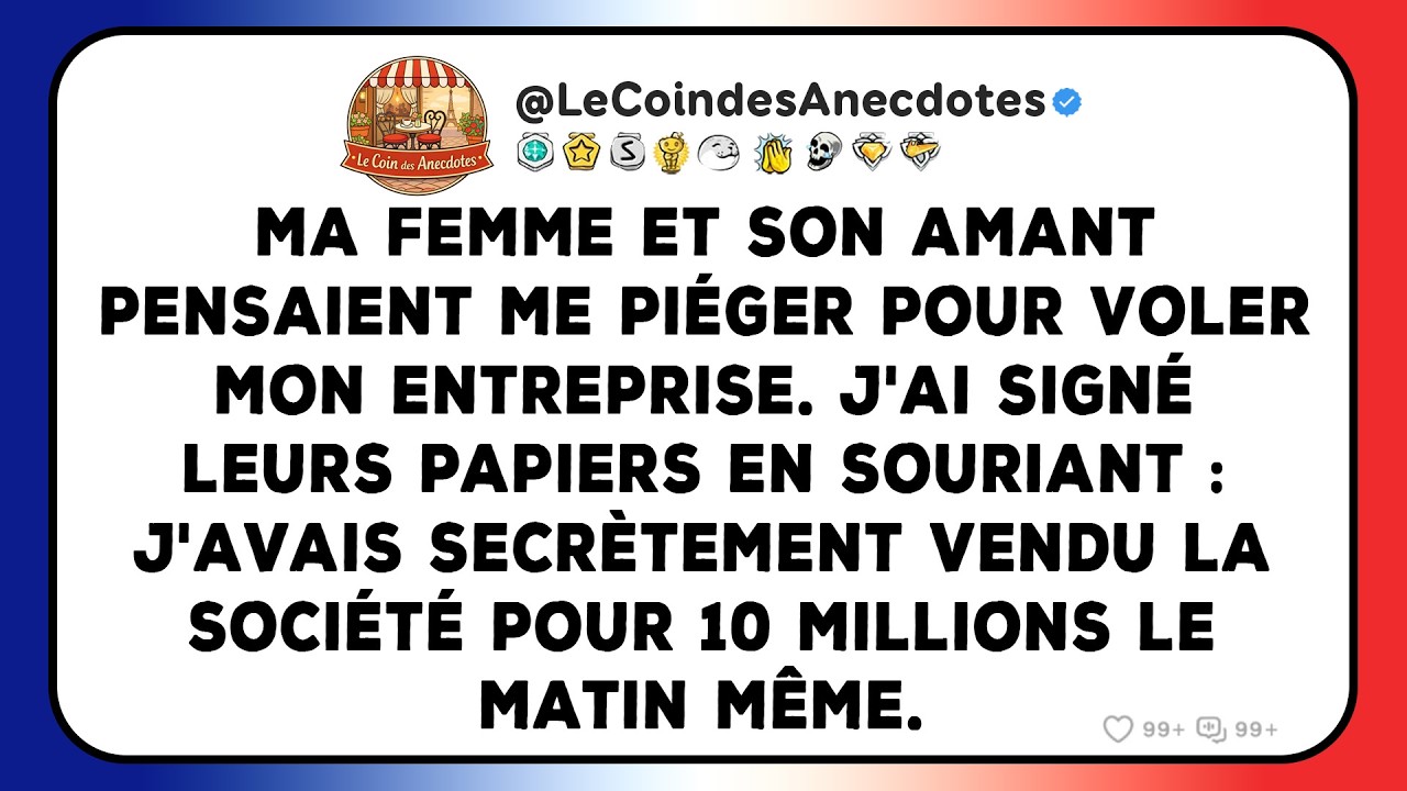 Ma femme et son amant pensaient me piéger pour voler mon entreprise. J'ai signé leurs papiers en...