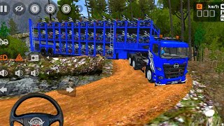 💥Bike Transport Truck Offroad Challenge | Bus Simulator Indonesia | Offroad Heavy Truck Mod Bussid🚦 screenshot 5