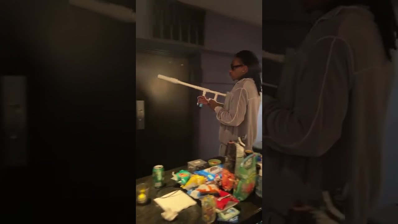 Wiz Khalifa Blows The Cookies Smoke Thrower