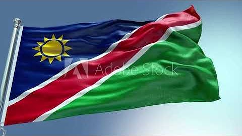 4k render Namibia Flag video waving in wind Namibia Flag Wave Loop waving in wind Namibia Flag