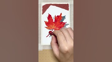 Vẽ lá vàng mùa thu đẹp xao xuyến | Sáp dầu Ánh Dương