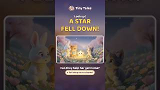 A Little Star Fell From the Sky! ⭐ Can Fluffy Help Her Home? #shorts #kidsstories - Türkçe Ninni ve Masal