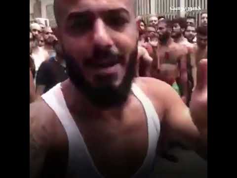 سجناء غاضبون داخل سجن رومية المركزي في لبنان