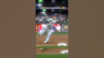 Trea Turners crazy slide! ⚾️ #music #song #baseball #sports #dodgers #shorts