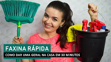 Como fazer uma faxina em 30 minutos?
