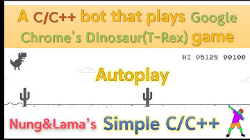 A C/C++ bot that plays Google Chrome’s Dinosaur(T-Rex) game