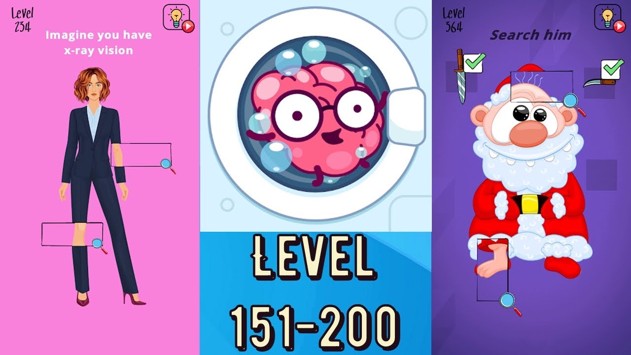 Brain Wash - Level 151-200 - Amazing Jigsaw Thinking Game