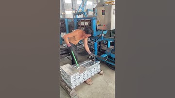 Automatic ingot casting machine produces zinc alloy ingot  #Ingot casting