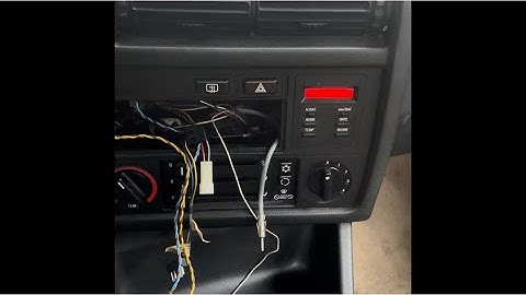 Replace 6 button OBC on BMW E30 for $20.