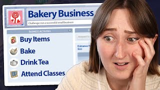 i tried running a *bakery* in the sims