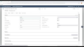 Statistical Accounts in Dynamics 365 Business Central: How to Set Up an Account