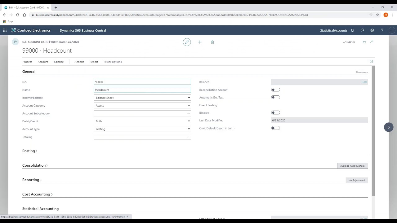 Statistical Accounts in Dynamics 365 Business Central: How to Set Up an ...