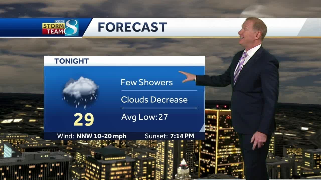 Rain, snow showers continue this evening - YouTube
