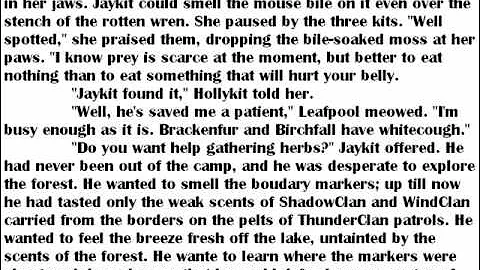 Warriors ~ The Power of Three ~ The Sight ~ Chapter 1