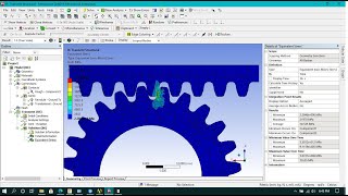Transient Structural Analysis over Rack and Pinion Gear in Ansys Workbench
