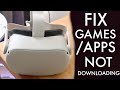 How To FIX Oculus Quest 2 Not Downloading Games/Apps! (2023)