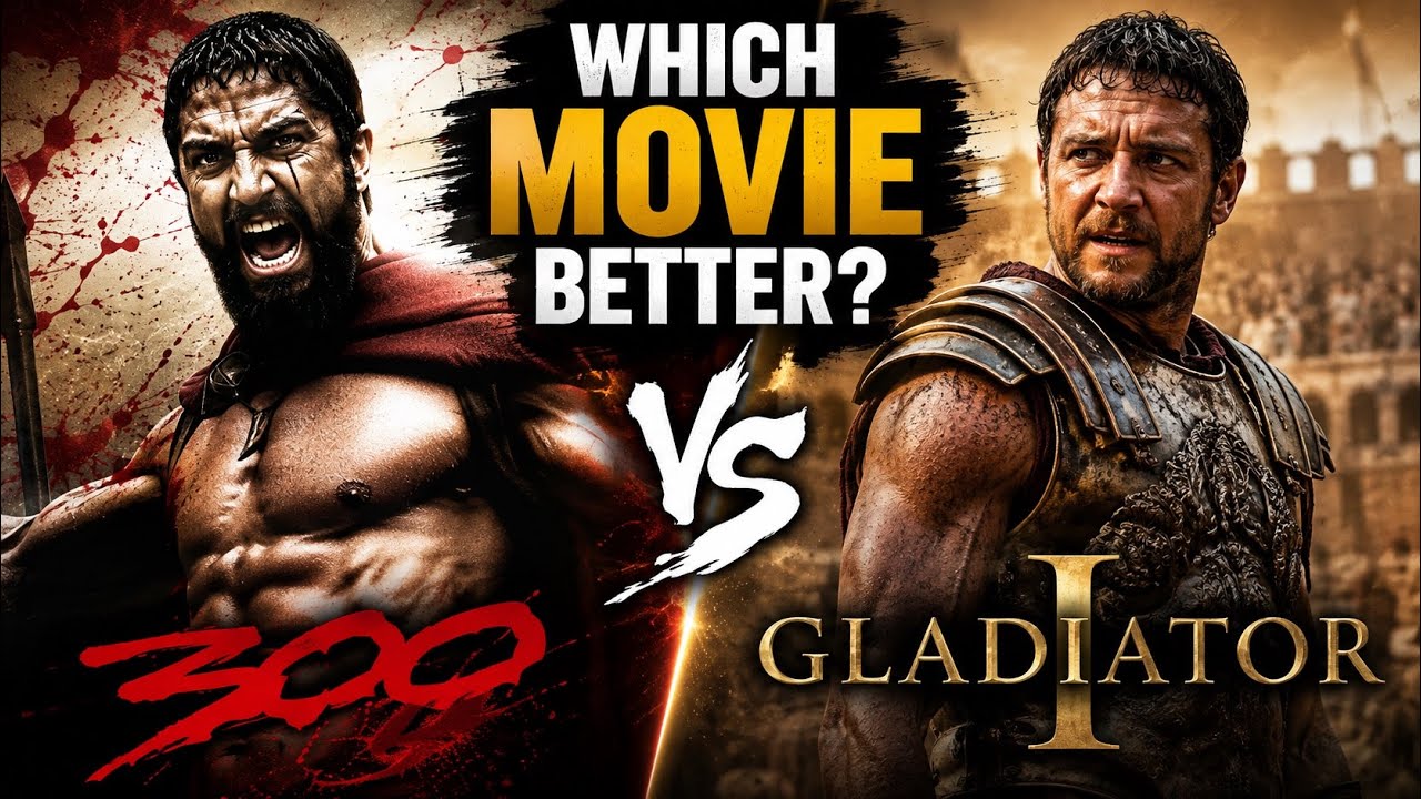 Which movie better 300 or Gladiator Why Street stories can't be told like 300