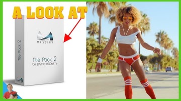 Davinci Resolve 16.2: A look at the title pack 1 and 2 from Messiah